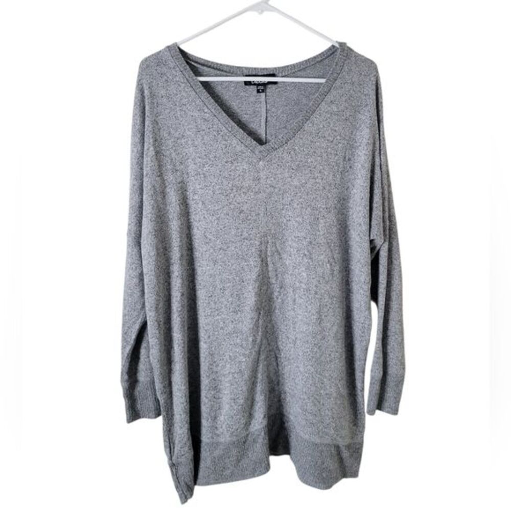 Lulus Just Vibing Grey V Neck Sweater